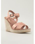 A.P.C. Wedge Sandals - Lyst