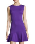Diane von Furstenberg Knit Ruffle-Hem Sleeveless Dress - Lyst