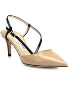 Jimmy Choo Mandy Leather Slingback Pumps - Lyst