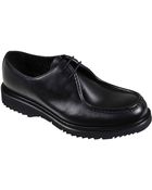 Prada Scarpa Con Stringa Vitello Rodeo Nero Uomo - Lyst