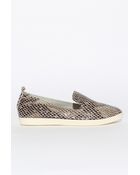 Glassworks Leather Python Slip On Sneakers - Lyst