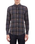 Naked & Famous Plaid Flannel Shirt - Lyst