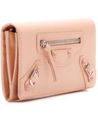 Balenciaga Classic Money Leather Wallet - Lyst