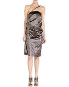 Rick Owens Metallic Dress - Lyst