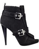Nine West Arivaderci Peep Toe Booties - Lyst
