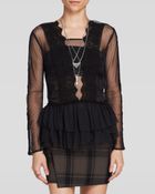 Free People Top Midnight Memories Lace - Lyst