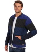 Scotch & Soda Quilted Multi Tone Bomber Jacket - Lyst