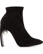 Nicholas Kirkwood Curved Heel Ankle Boots - Lyst