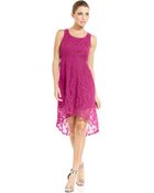 Spense Petite Sleeveless Lace Highlow Dress - Lyst