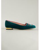 Charlotte Olympia Knot A Kitty Ballerinas - Lyst