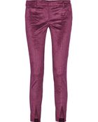 Tibi Velvet Skinny Pants - Lyst