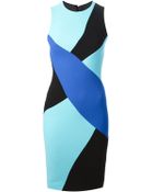 Fausto Puglisi Colour Block Fitted Dress - Lyst