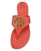 Tory Burch Louisa Logo Thong Sandal - Lyst