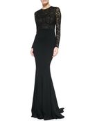 Michael Kors Lace Illusion Mermaid Gown - Lyst