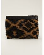 Forte Forte Geometric Jacquard Zipped Clutch - Lyst