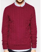 Ben Sherman Cable Knit Sweater - Lyst