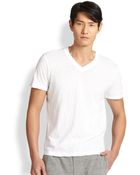 Splendid Mills Slub V-Neck Tee - Lyst