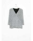 Mango Polka-Dot Wrap Blouse - Lyst