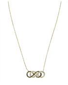 Kc Designs Yellow Gold And White Diamond Infinity Necklace - Lyst