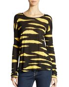 Kensie Oversize Long Sleeved Tee - Lyst