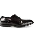 Dolce & Gabbana Perforated Derby Shoes - Lyst
