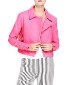 J Brand Aiah Leather Jacket - Lyst