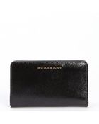 Burberry Black Leather Card Holder - Lyst