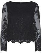 Alice + Olivia Ava Embroidered Top - Lyst