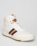 Bally Webbing High Top Sneakers - Lyst