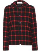 Marni Tartan Wool Jacket - Lyst