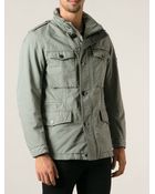 Stone Island Buttoned Jacket - Lyst