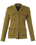Balmain Gabardine Military Jacket - Lyst