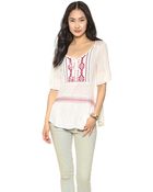 Free People El Mirage Top Ivory - Lyst