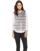 Joie Andrina Faux Fur Vest - Sterling - Lyst