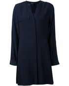 Belstaff Crepe Military Dress - Lyst