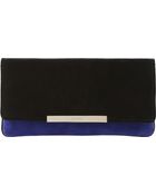 Dune Boost Suede Clutch Bag - Lyst