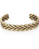 Forever 21 Burnished Woven Cuff - Lyst