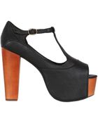 Jeffrey Campbell 120Mm Foxy Leather Sandals - Lyst