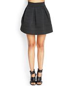 Forever 21 Textured A-Line Skirt - Lyst