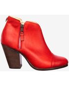 Rag & Bone Margot Double Zip Bootie: Red - Lyst