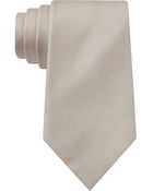 Kenneth Cole Solid Silk Tie - Lyst