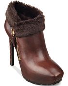 Guess Ivorie Platform Booties - Lyst