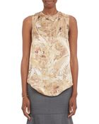 Wayne Crystal-Embellished Neckline Cork-Print Tank - Lyst