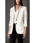 Burberry Straight Fit Tailored Jacket - Lyst