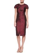 J. Mendel Jacquard Dress With Leather Back - Lyst