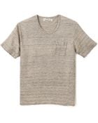 Robert Geller Linen Pocket T-Shirt - Lyst