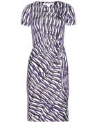 Diane von Furstenberg Zoe Printed Silk-Jersey Dress - Lyst