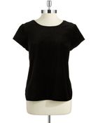 Jones New York Velvet Top - Lyst