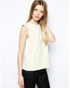 Asos Sleeveless Shell Top - Lyst