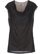 Mm6 By Maison Martin Margiela Sleeveless Tshirt - Lyst